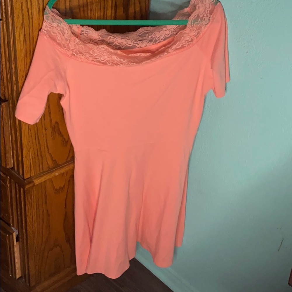 Pretty salmon dress